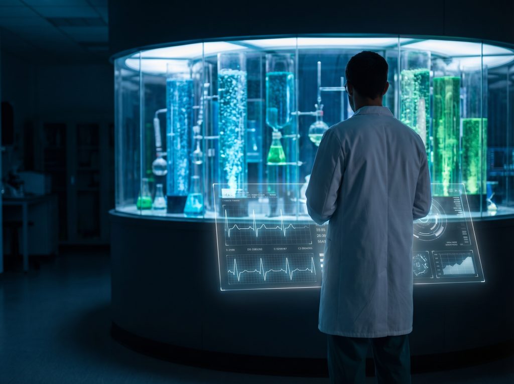 AI & machine learning bij een laborant in een laboratorium