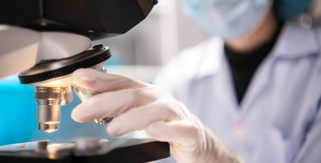 AI in het lab, microscopie