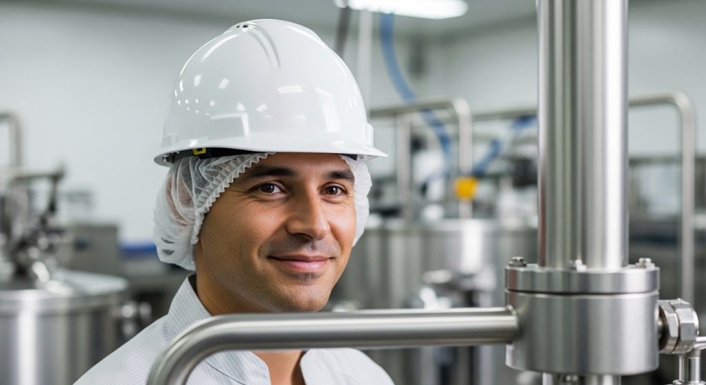 Moderne controlekamer in de procestechniek waar een operator op grote schermen realtime data en ai-gestuurde procesgrafieken analyseert.