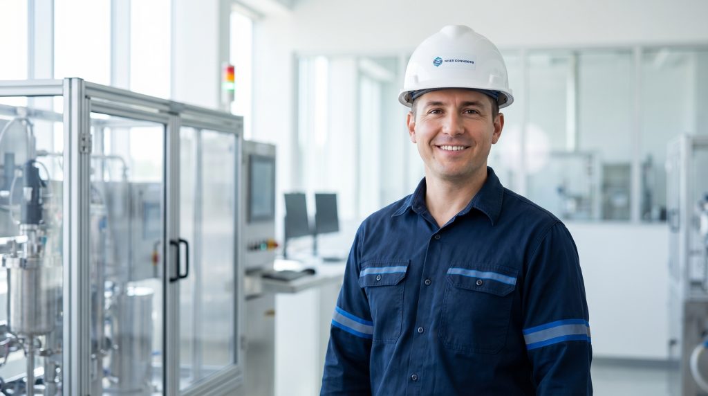 Procesoperator in controlekamer die salarisgroei in 2026 symboliseert