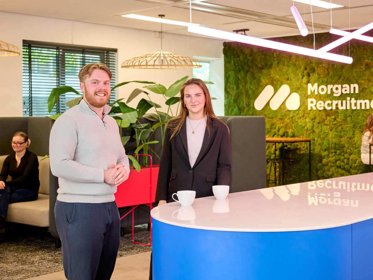 trainees op de werkvloer van morgan lab in utrecht